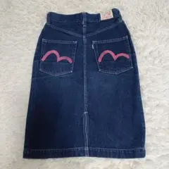 EVISU DONNA エビスドンナ デニムミニスカート カモメ ピンク EVISU DONNA エビスドンナ デニムミニスカート カモメ ピンク 【公式通販】