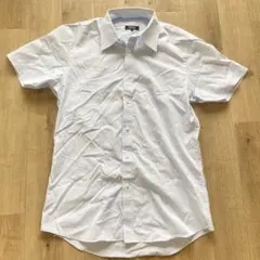 バーバリーブラックレーベル メンズ 半袖　ブルー　ストライプシャツ 42