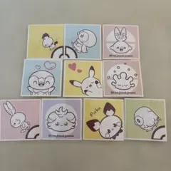 ポケモンキャラクター ポケピースステッカー 10枚セット