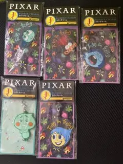 ピクサーくじ　ハッピーくじ　happyくじ　J賞ラバーチャーム5点セット