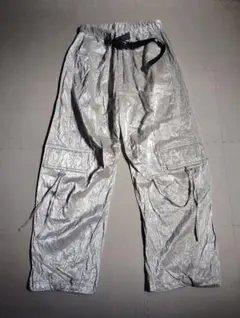 MAISON SPECIAL メタリック バナナワーク パンツ　シルバーのサムネイル
