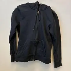 【美品】ユニクロ スウェットフルジップパーカ ブラック ウィメンズMサイズ