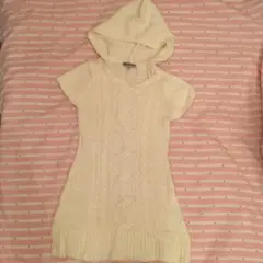 フード付きニットワンピース150