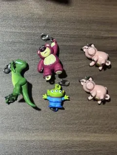 トイ・ストーリー3 ゆらゆらつながるマスコットガチャ 4種セット