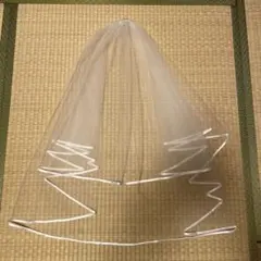 ウェディングベール　約70cm コーム付き