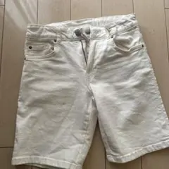 ZARA ホワイト ハーフパンツ 10 (140cm)