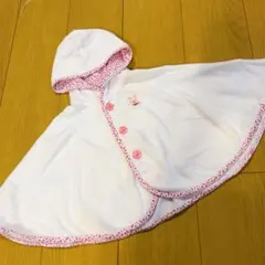 ミキハウス　フード付きポンチョ