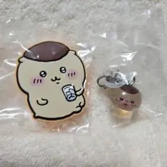 新品　ちいかわ　めじるしアクセサリー2＆マグネット　くりまんじゅう