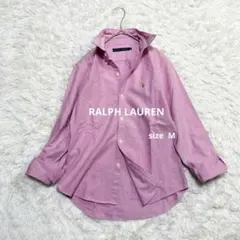 ラルフローレン オックスフォード シャツ ボタンダウン ポニー刺繍　ピンク　M