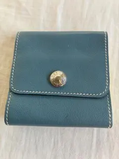 HERZ ヘルツ 二つ折り財布 キボシ留め セルリアンブルー - メルカリ