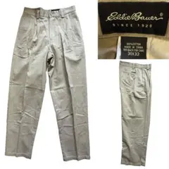 USA ビンテージ エディバウアー 2タック チノパン W31 xpvのサムネイル