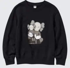 ユニクロ x カウズ スウェットシャツ KAWS 黒 UNIQLO 長袖 S