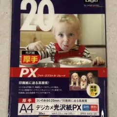 Digio デジカメ光沢紙PX A4 JPPX-A4N-20 残5枚