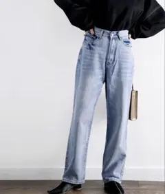 クラシカルエルフ ハイウエストワイドストレートデニム