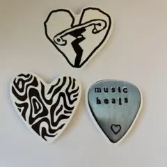 ハート型ステッカー3枚セット