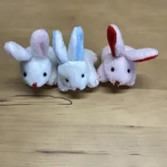 ウサギ耳のふわふわぬいぐるみ3体セット うさぎ ぬいぐるみ 3体セット - メルカリ