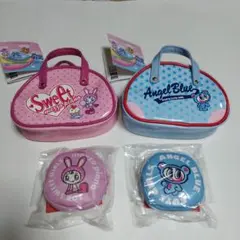 ナルミヤキャラクターズ　エナメルボストン風ポーチ　エコバッグ　４点