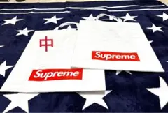 Supreme 中ショッピングバッグ 白2枚セット