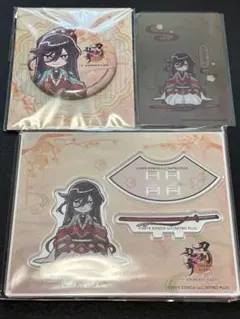 刀剣乱舞/鶴丸国永 缶バッジ/アクスタ/コースター アニメイトカフェ