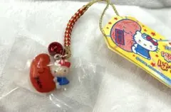 福岡限定　博多明太子バージョン　ハローキティ　ストラップ　ねつけ