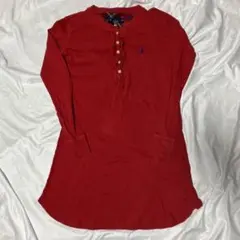 RALPH LAUREN 長袖カットソーワンピース XS US古着