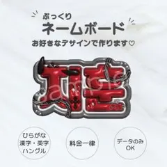 ぷっくりネームボード♡オーダーページ