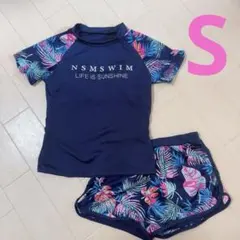 フィットネス ジム ウェア 水陸両用 セパレート水着 S レディース　プール 海