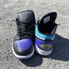 Air Jordan スニーカー ブラック/パープル/ホワイト/ターコイズ