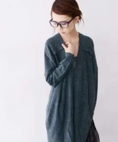 KBF 深Vネックコクーンワンピース