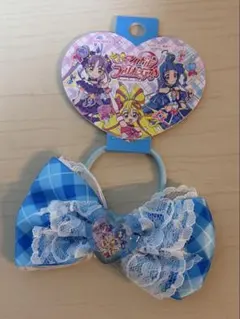 【新品】キミとアイドルプリキュア　ヘアゴム　ブルー