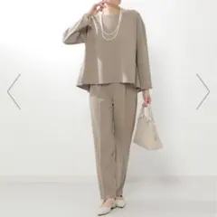 ikka セレモニー ペプラム セットアップ