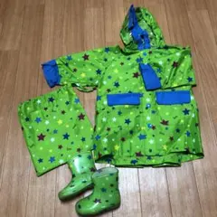 ブランシェス☆レインコート90&レインブーツ13cmセット