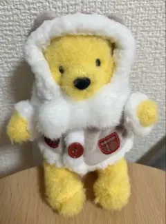 くまのプー　ぬいぐるみバッジ　ディズニー　クリスマス　タグ付き　2025 ぬいば