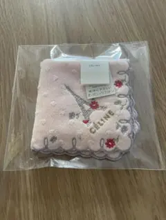 未使用品セリーヌオーガニックコットン ミニタオルハンカチ