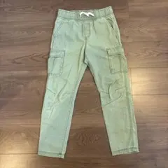 H&M キッズ　カーゴパンツ カーキ　オリーブグリーン　子供のサムネイル