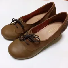 Hawkins NUOVO カーキブラウン レースアップ パンプス5cmヒールMのサムネイル