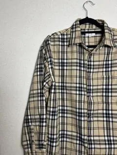 長袖シャツ　チェック柄　メンズ　Lサイズ