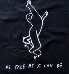 マーク・ゴンザレス Tシャツ AS FREE AS I CAN BE