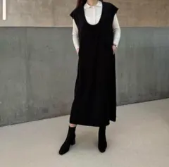 オススメ！未使用品　cccmalie シーマリー ツイードロングジレ　黒 オススメ！未使用品 cccmalie シーマリー ツイードロングジレ 黒