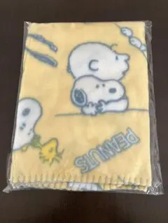 スヌーピー フリースブランケット イエロー