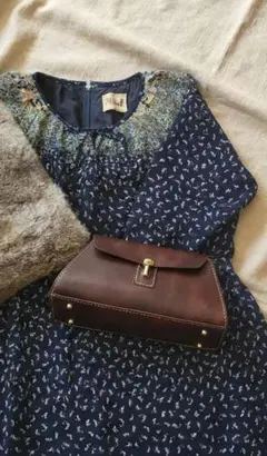 USED 花柄グラデーションワンピース