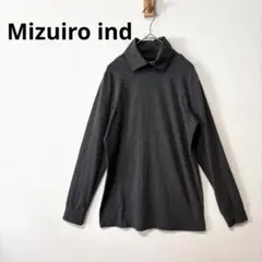 美品【ヒロココシノオム】モーヴ リブニット ハーフジップ プル