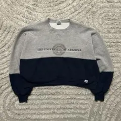 90s USA製 ラッセルアスレチック ショート丈スウェット L アリゾナ大学