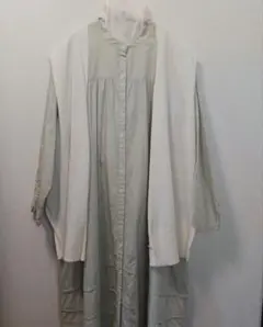 OH LALA コットンワンピース ペールトーングリーン