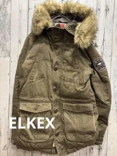 ♠️ ELKEX エルケクス　ミリタリージャケット　コート　中綿　ダウンジャケットのサムネイル