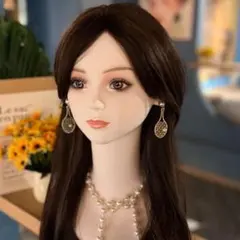 マネキン 頭部 ウィッグスタンド マネキンヘッド人形　耳穴あり　ドール カツラ