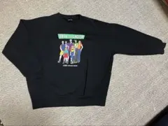 FREAK'S STORE 前面プリント 黒トレーナー スウェット