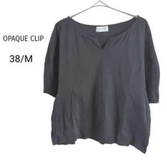 OPAQUE.CLIP オペークドットクリップ　ドルマン 半袖Tシャツ 黒 M