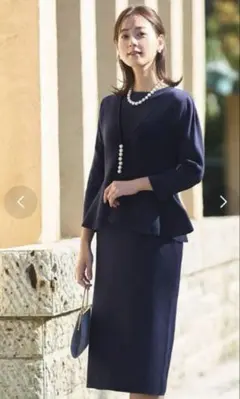 pukupuk様専用 RUIRUE ペプラムワンピーススーツ 　Lサイズ