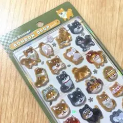 正規品 ボンボンドロップシール 和柄 柴犬